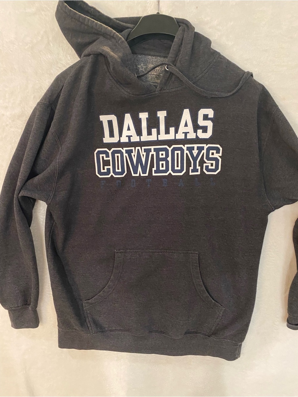Dallas Cowboys Crewneck Pullover Hoodie - Dark Gray